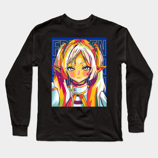 sousou no frieren Long Sleeve T-Shirt by cool pop art house